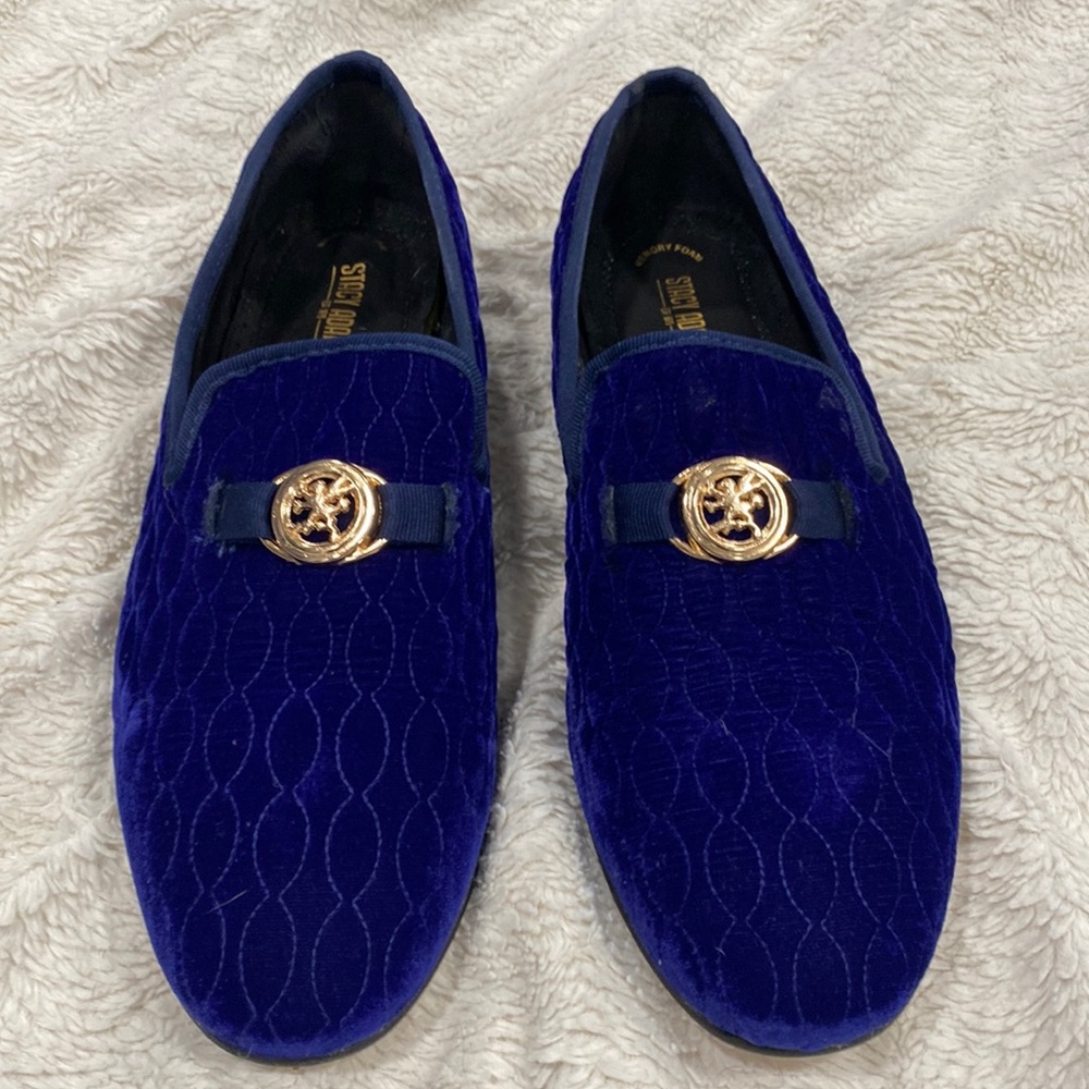 Mens Blue Suede Shoes